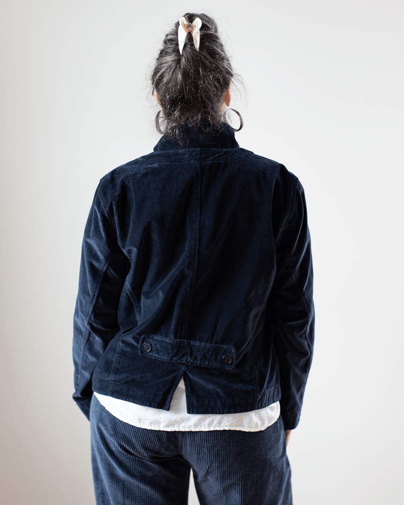 CP Shades Clothing Dree Jacket - Cotton Velvet in Ink