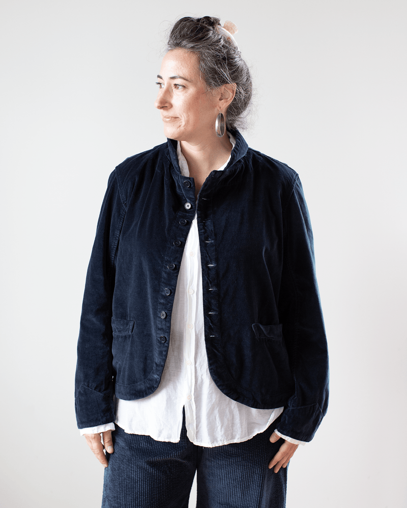 CP Shades Clothing Dree Jacket - Cotton Velvet in Ink