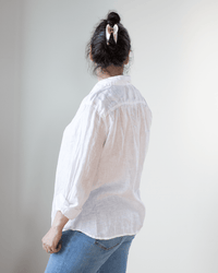 CP Shades Clothing Eliza Blouse in White Linen