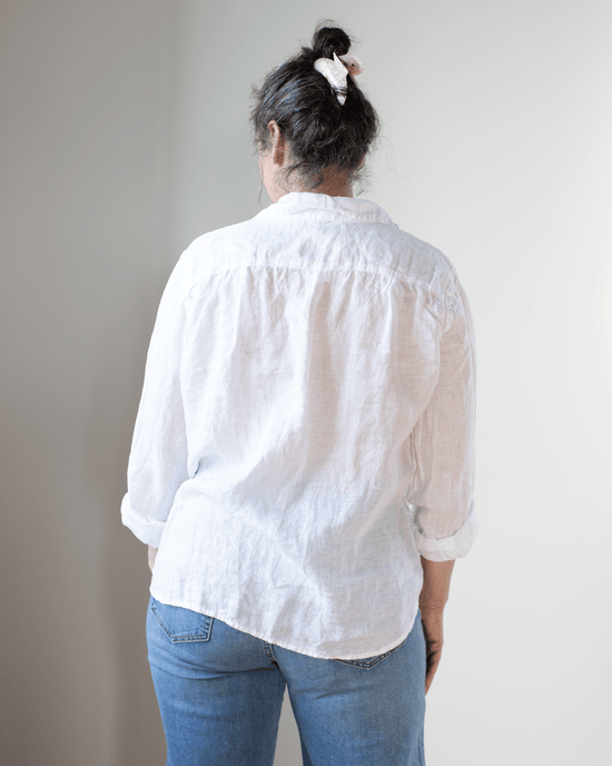 CP Shades Clothing Eliza Blouse in White Linen