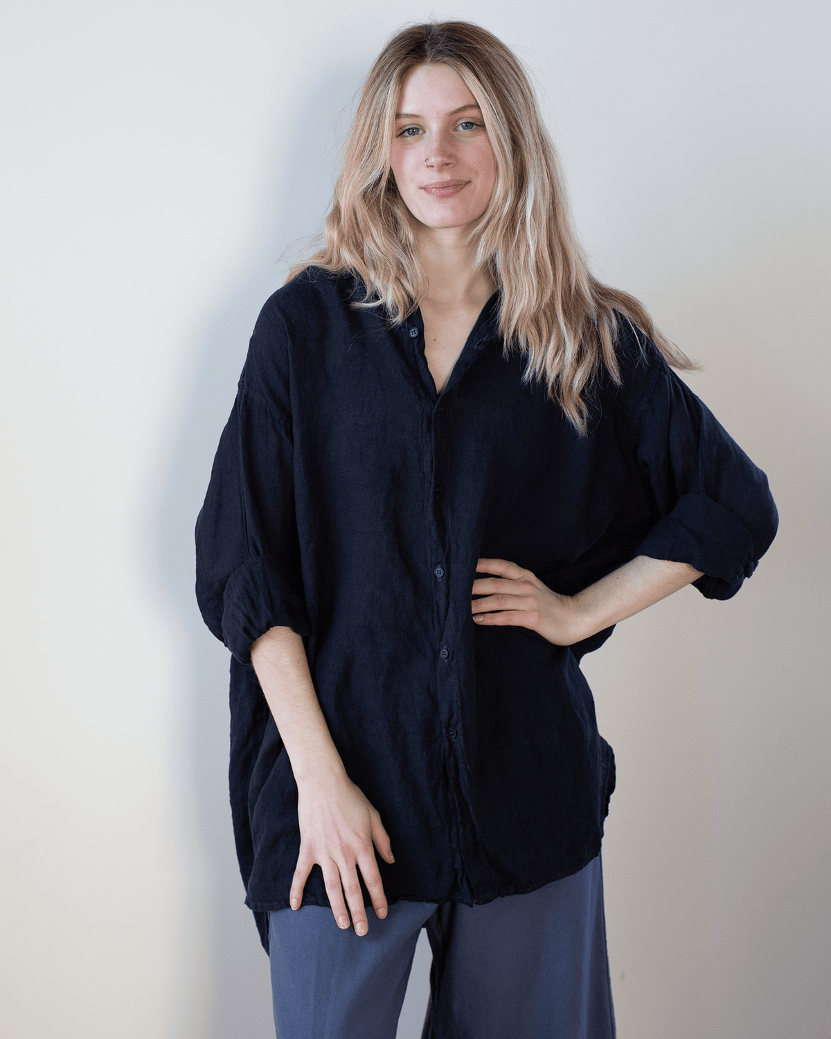 CP Shades Clothing Jane - Overdyed Chambray in Ink