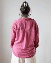 CP Shades Clothing Jojo Shirt - Cotton/Silk in Rosewood
