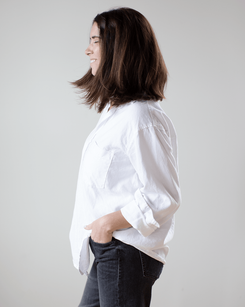 CP Shades Clothing Jojo Shirt in White Hemp Blend