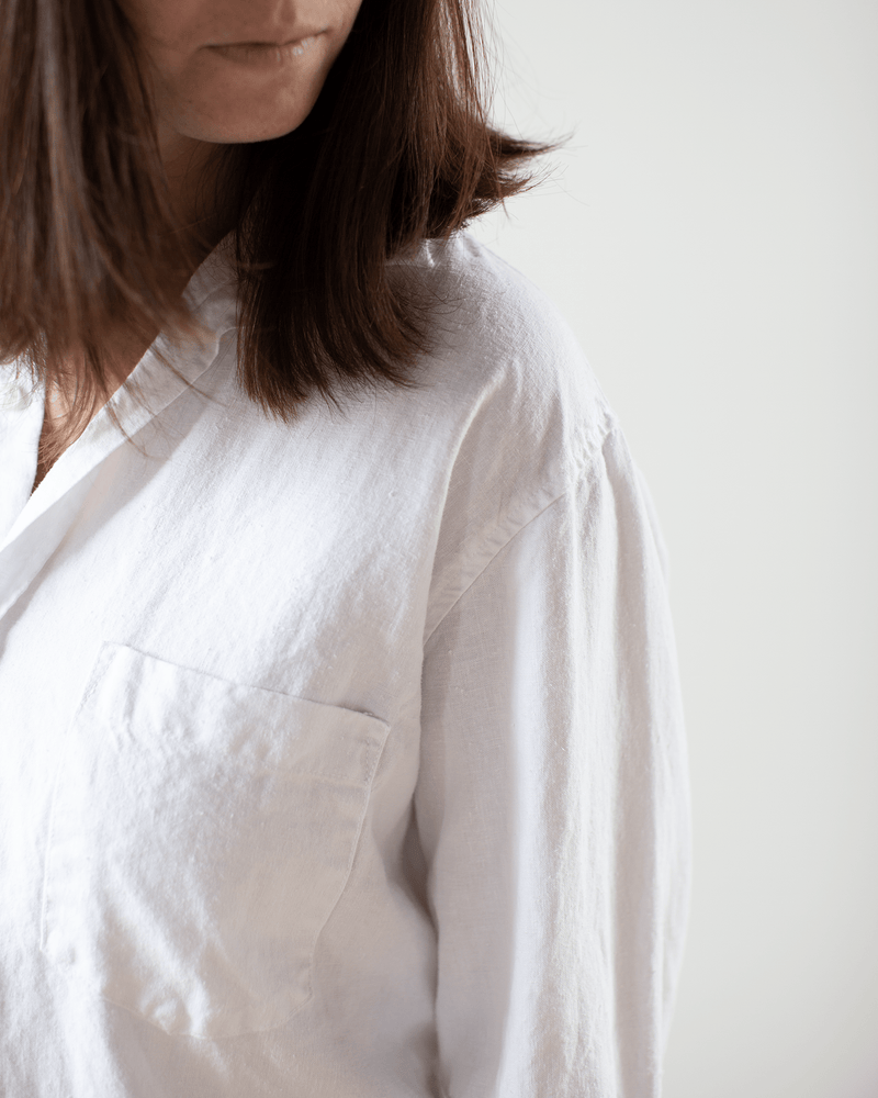 CP Shades Clothing Jojo Shirt in White Hemp Blend