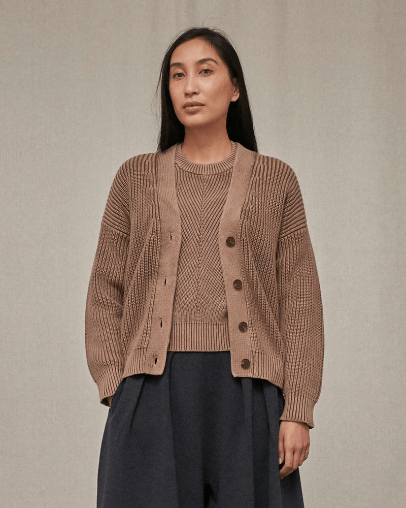Demylee Clothing Brenna Cardigan in Cocoa