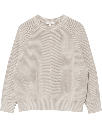 Demylee Clothing Chelsea Cotton Raglan Sweater in Sand