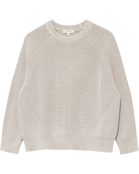 Chelsea Cotton Raglan Sweater in Sand