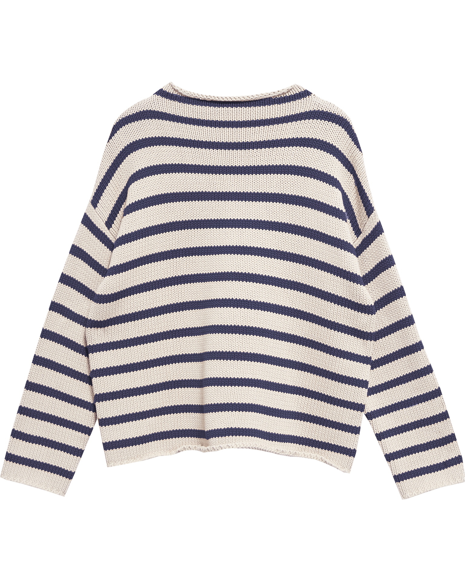 Lamis Stripe Sweater in Natural/Navy