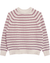 Demylee Clothing Phoebe Stripe Sweater in Natural/Rose Ash