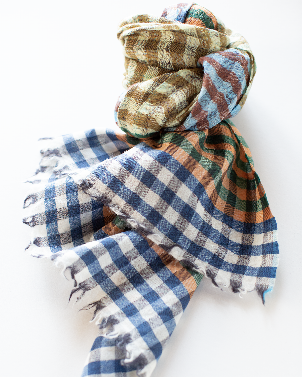 Épice Accessories Olive Check 4A Scarf in Olive