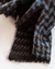 Épice Accessories Dark Chocolate Tweed Check 1 Scarf in Dark Chocolate