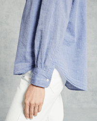 Frank & Eileen Clothing Eileen Relaxed Button Up in Washed Blue