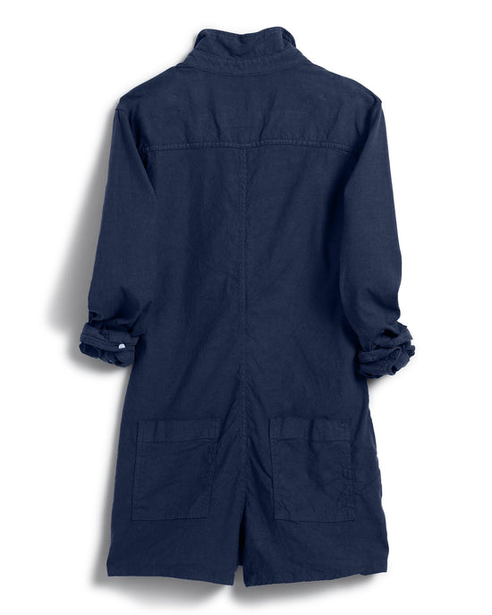 Frank & Eileen Clothing Ireland Long-Sleeve Playsuit in Navy
