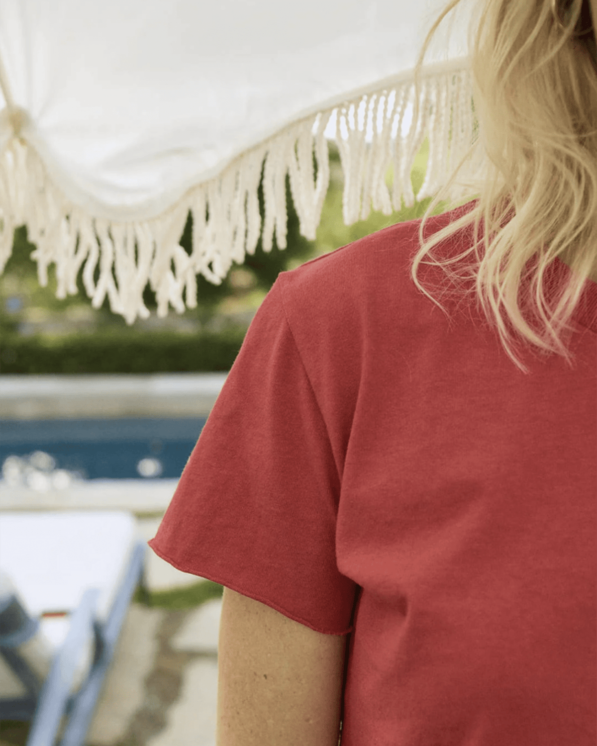 Frank & Eileen Clothing Theo Tee in Double Decker Red