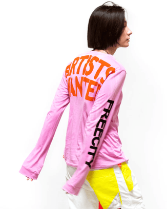 Free City Clothing AW Supervintage L/S Tee in Pink Gum