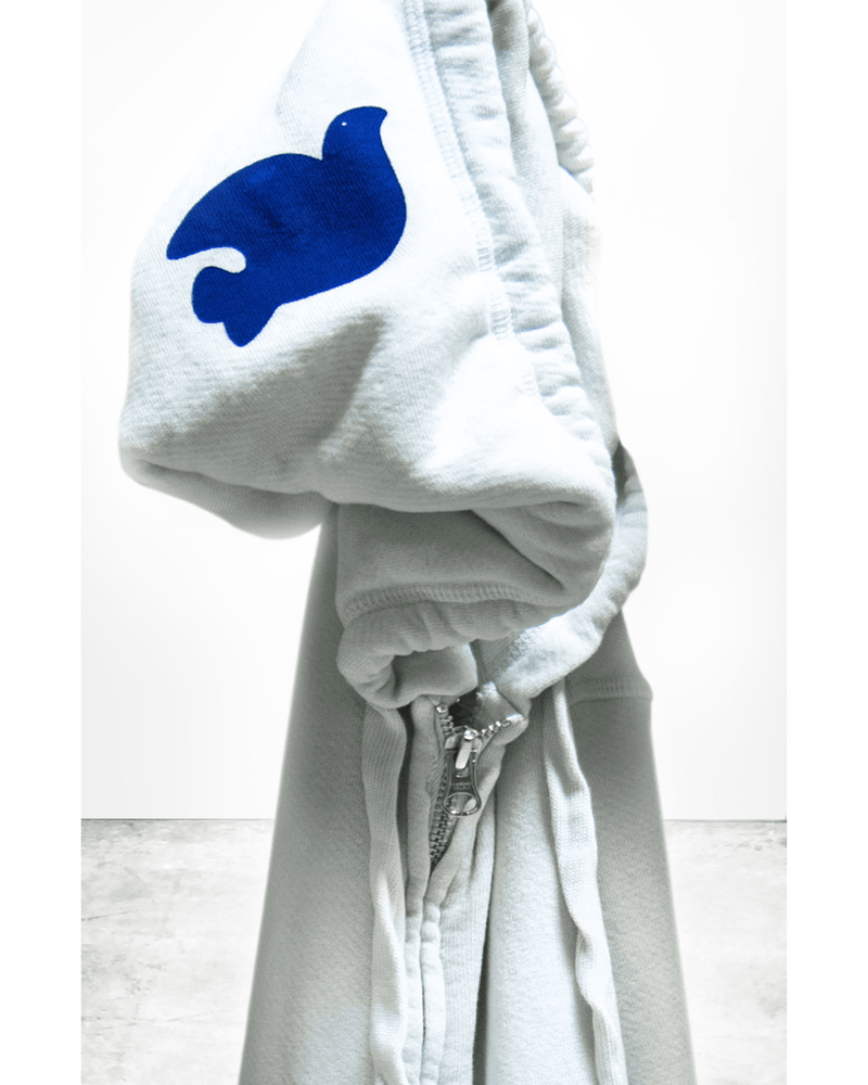Free City Clothing Superfluff Lux Zip Hoodie in Chalk Powder