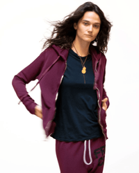 Free City Clothing Superfluff Lux Zip Hoodie in Deep Love