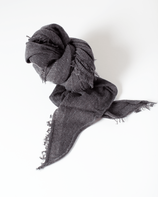 Grisal Love Cashmere Scarf in Brown Top X Charcoal 