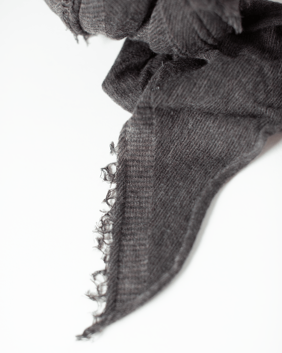 Grisal Love Cashmere Scarf in Brown Top X Charcoal 