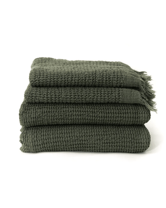 House No.23 Accessories Forest Ella Waffle Towel in Forest