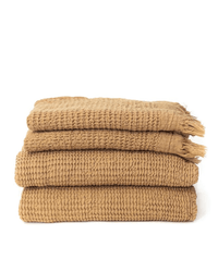 House No.23 Accessories Latte Ella Waffle Towel in Latte