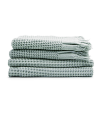 House No.23 Housewares Sage Ella Waffle Towel in Sage