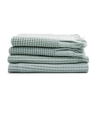 House No.23 Housewares Sage Ella Waffle Towel in Sage