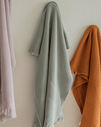 House No.23 Housewares Sage Ella Waffle Towel in Sage