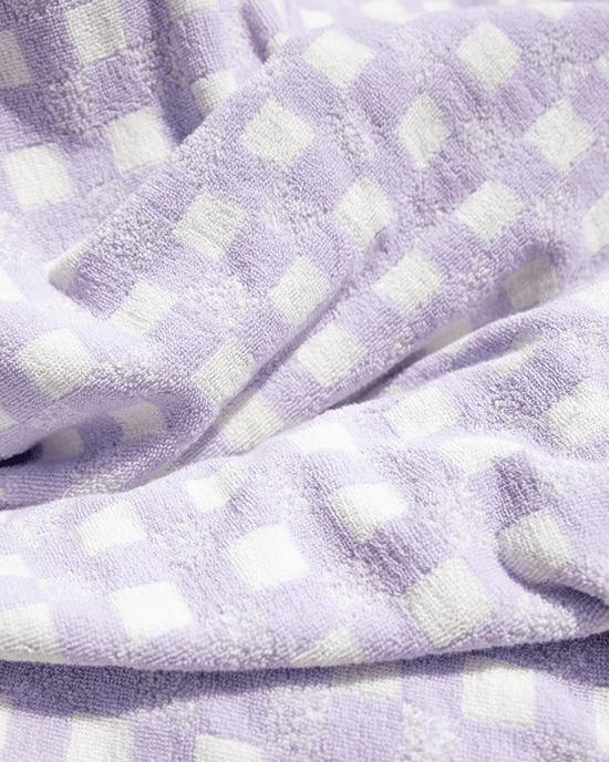 House No.23 Monroe Towel in Orchid Metal 
