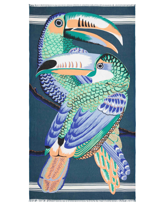 Inoui Editions Scarf 100 Toucan in Emerald 