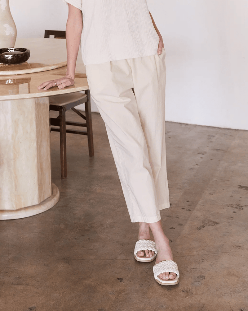 It is well LA Clothing Everyday Crop Pants in Natural