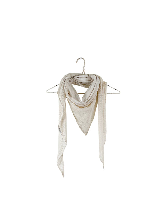 It is well LA Accessories Natual Gauze Triangle Scarf in Natural