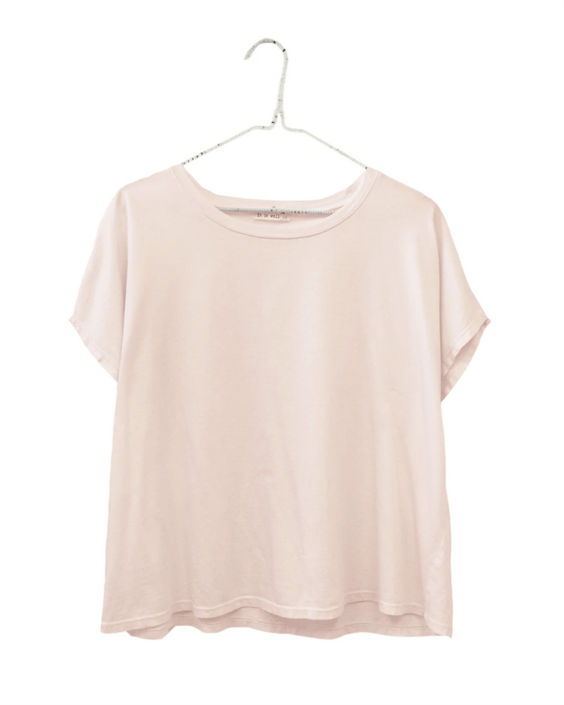 It is well LA Clothing Organic Cotton Boxy Tee in Scallop