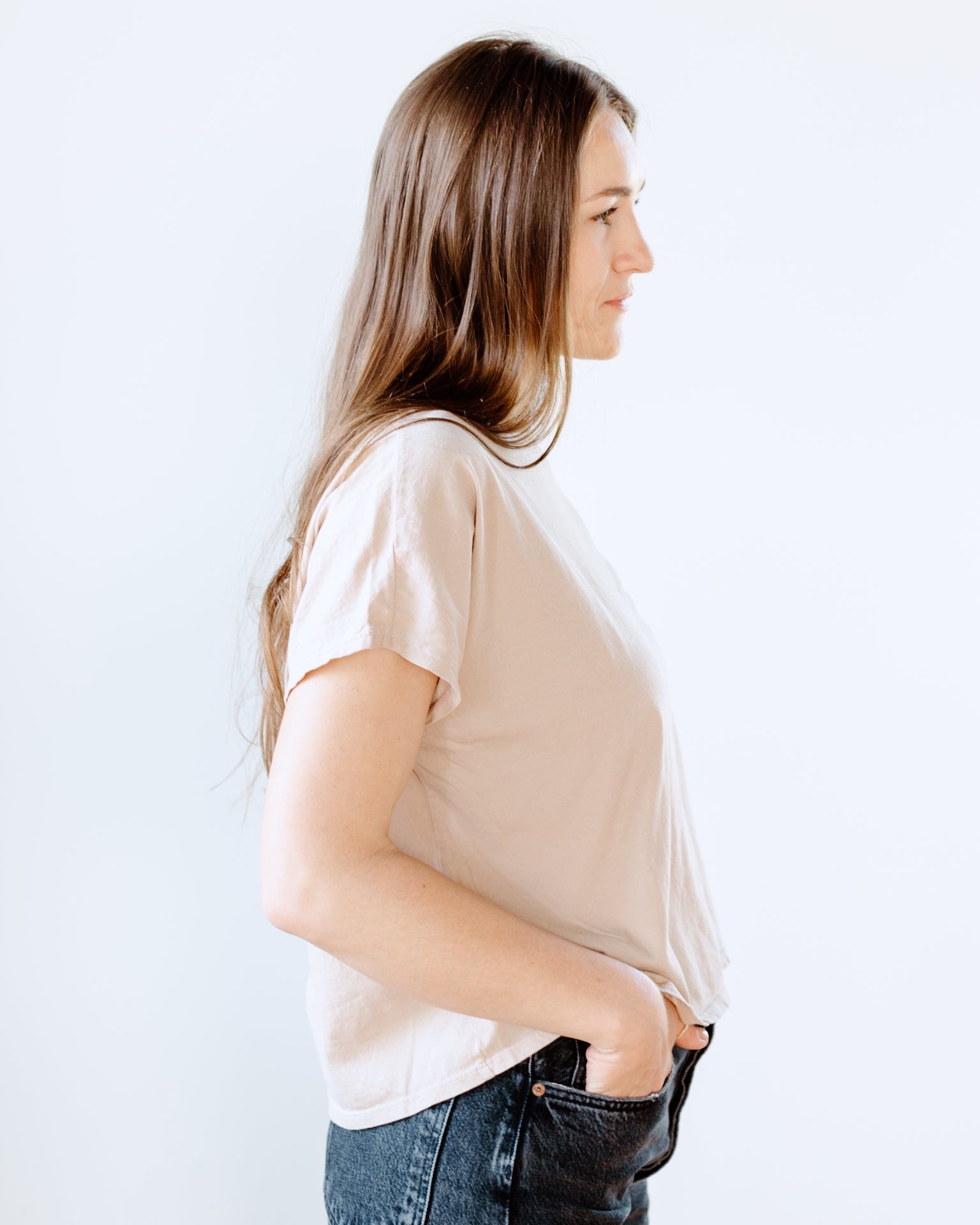 boxy cotton tee