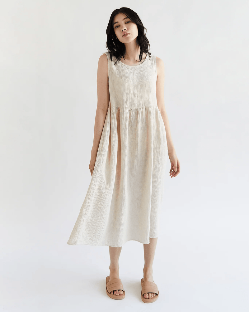 It is well LA Clothing Reversible Dress in Natural