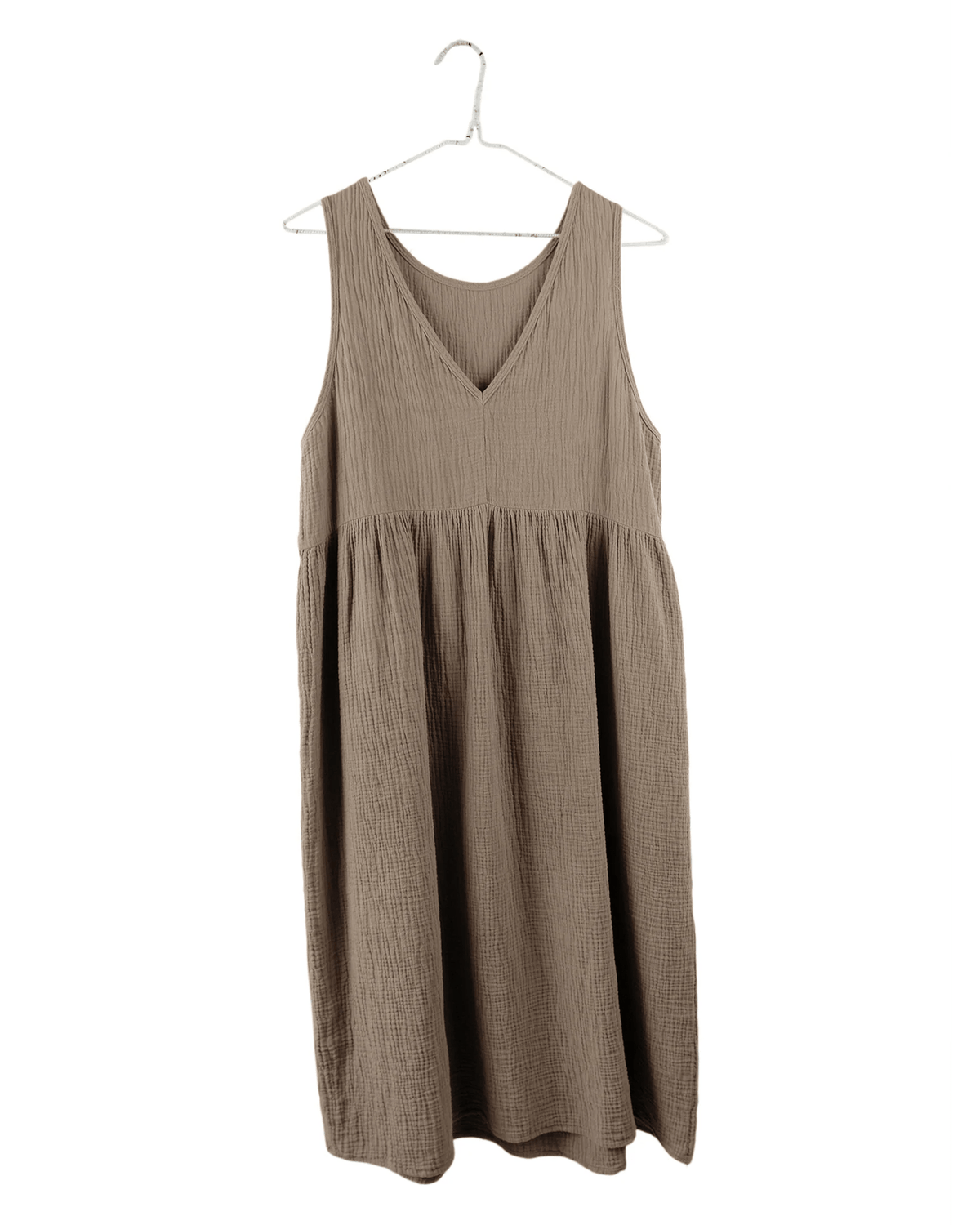 It is well LA Clothing Reversible Dress in Warm Taupe