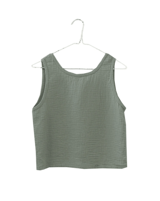 It is well LA Clothing Sleeveless Crop Top in Olive