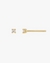 Kris Nations Jewelry 18K Gold Vermeil Classic Crystal Prong Studs in 18K Gold Vermeil