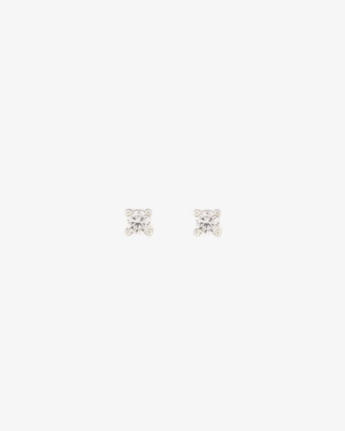 Kris Nations Jewelry Sterling Silver Classic Crystal Prong Studs in Sterling Silver