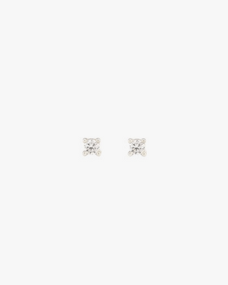 Kris Nations Jewelry Sterling Silver Classic Crystal Prong Studs in Sterling Silver