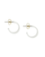 Kris Nations Jewelry White Petite Palette Enamel Post Hoops in White