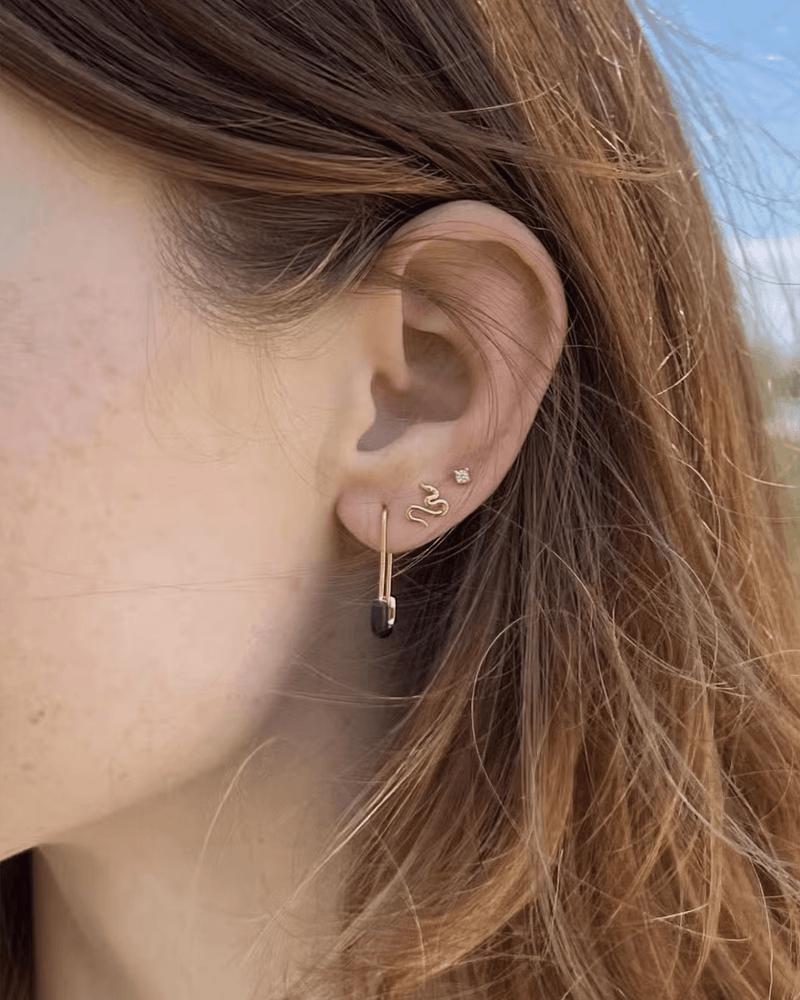 Enamel pins on sale as earrings