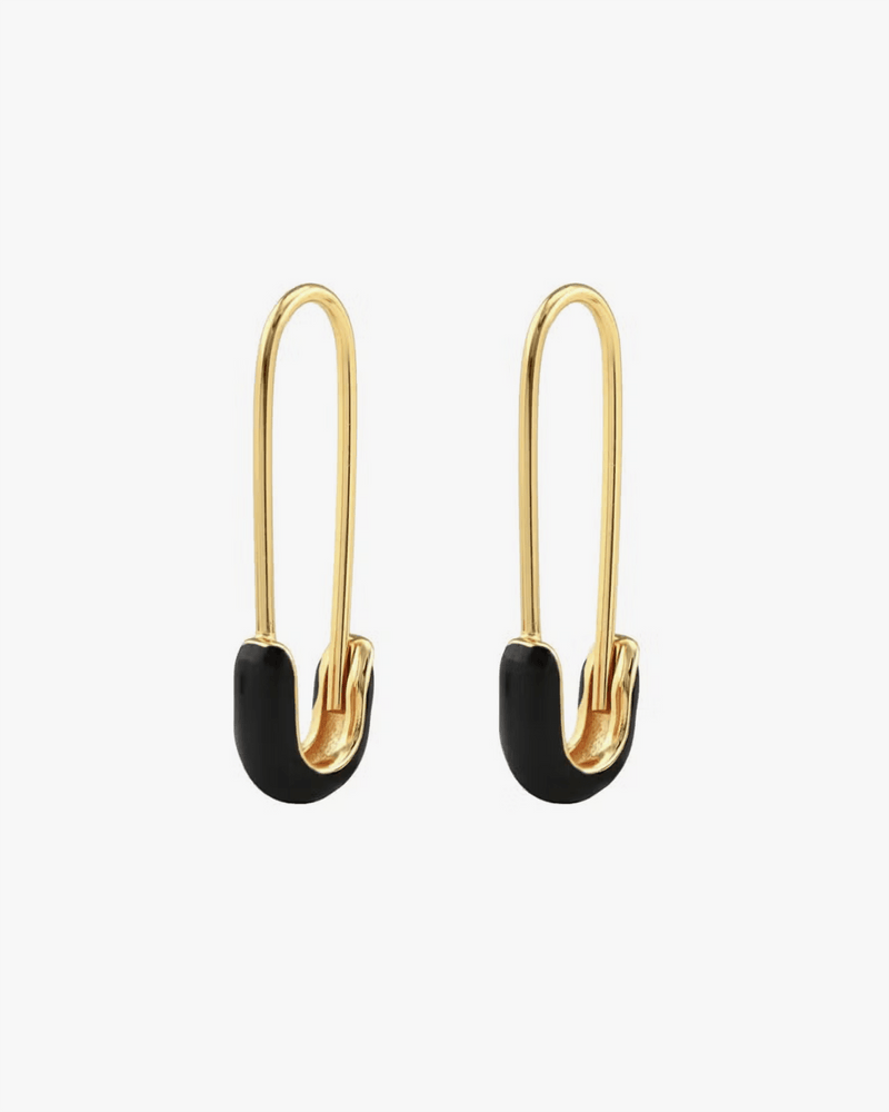 Real Gold Safety Pin Earrings 2024 | favors.com