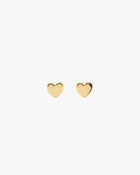 Kris Nations Jewelry 18K Gold Vermeil Tiny Heart Stud Earrings in 18K Gold Vermeil