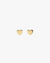 Kris Nations Jewelry 18K Gold Vermeil Tiny Heart Stud Earrings in 18K Gold Vermeil