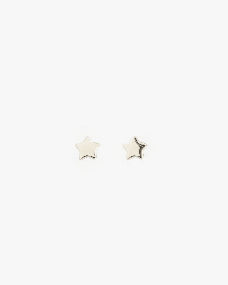 Kris Nations Jewelry Sterling Silver Tiny Star Stud Earrings in Sterling Silver