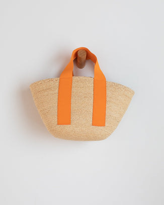 Lola Hats Accessories Cream/Orange Mini Market Bag in Cream/Orange