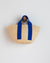 Lola Hats Accessories Cream/Royal Mini Market Bag in Cream/Royal