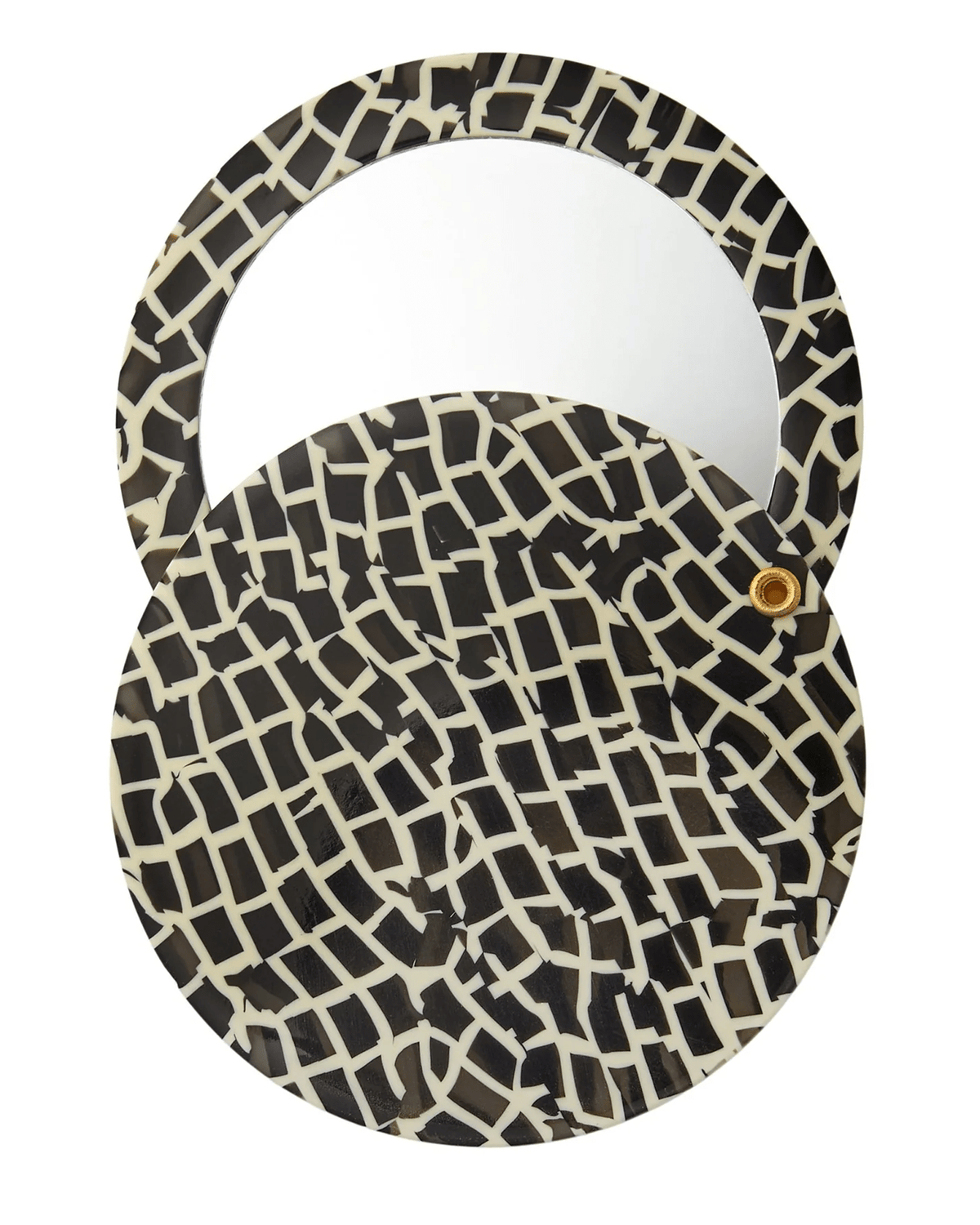 Machete Accessories Tokyo Checker Circle Mirror in Tokyo Checker