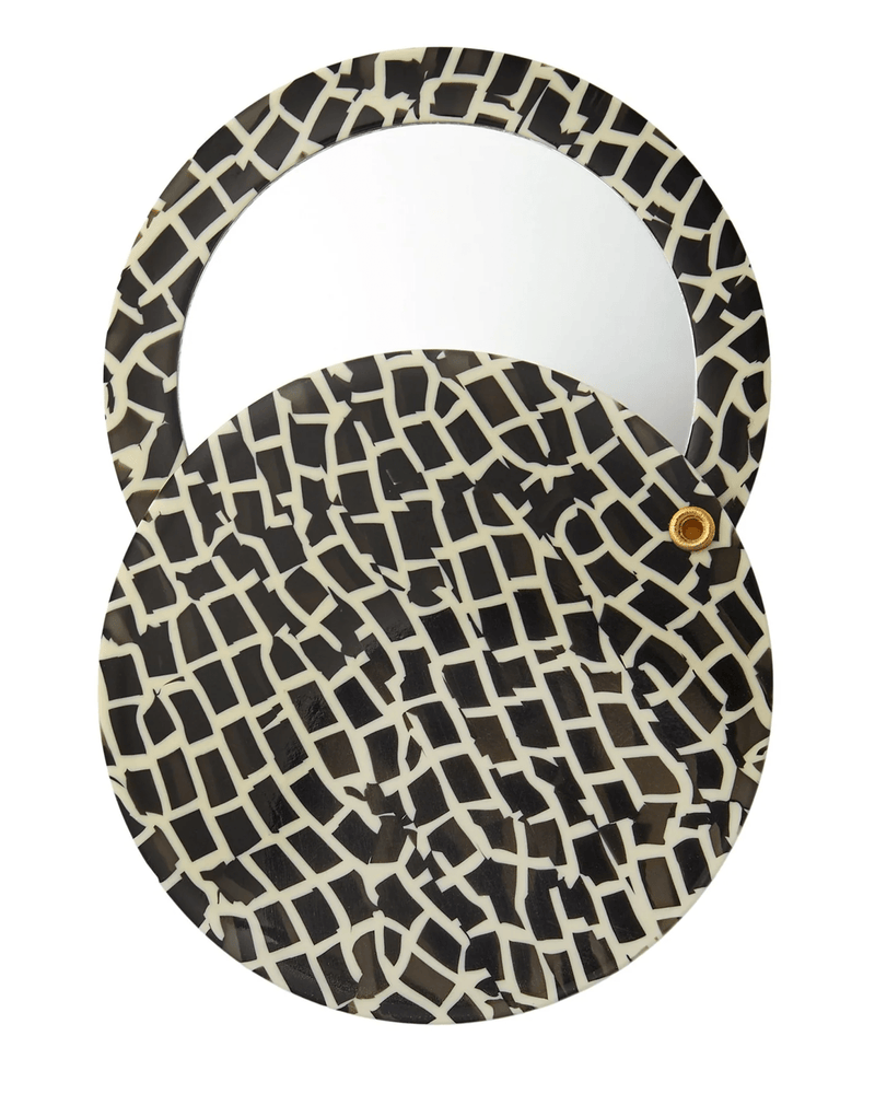 Machete Accessories Tokyo Checker Circle Mirror in Tokyo Checker